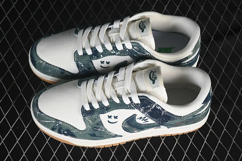 All categories Nk SB Dunk Series Nk SB Dunk Low High-end customized low-top sneakers Nike SB Dunk Low Military green fabric High-end customized low-top casual sneakers SC0601-464